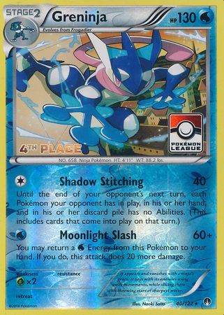 Greninja - 40/122 - League Promo (4th Place) available at 401 Games Canada