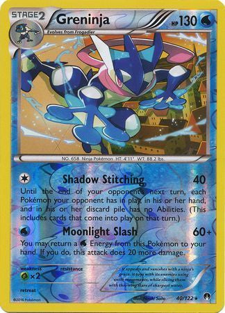 Greninja - 40/122 - Rare - Reverse Holo available at 401 Games Canada