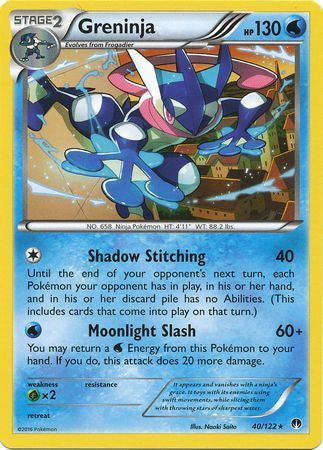 Greninja - 40/122 - Rare available at 401 Games Canada
