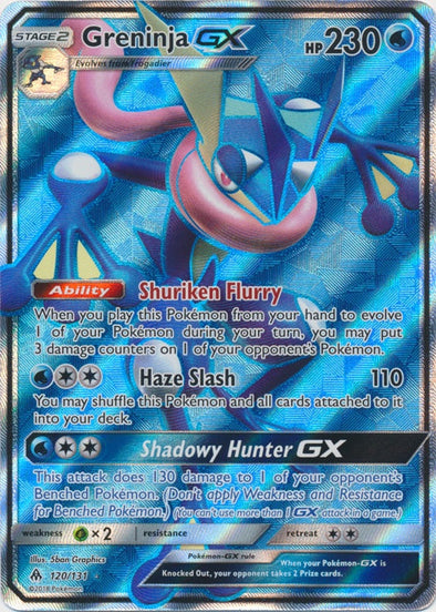 Greninja GX - 120/131 - Full Art Ultra Rare available at 401 Games Canada