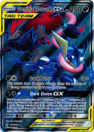 Greninja & Zoroark GX - 200/214 - Full Art Ultra Rare available at 401 Games Canada
