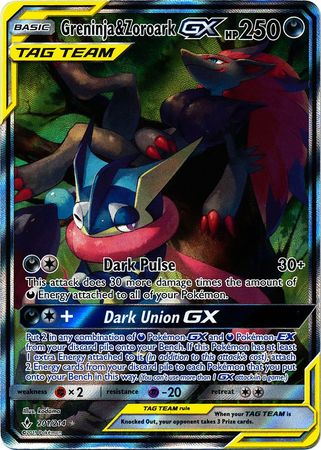 Greninja & Zoroark GX - 201/214 - Alternate Art Ultra Rare available at 401 Games Canada