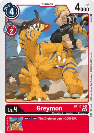 Greymon - BT1-015 - (Tamer Party Vol. 3 Promo Alternate Art) available at 401 Games Canada
