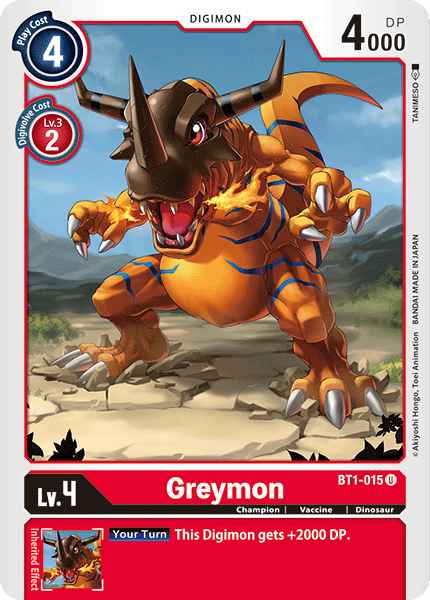 Greymon - BT1-015 - Uncommon available at 401 Games Canada