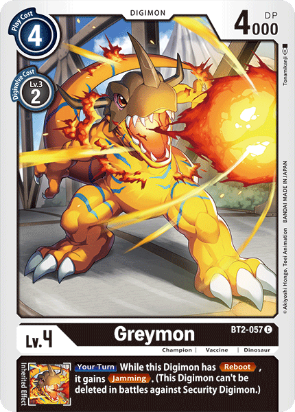 Greymon - BT2-057 - Common available at 401 Games Canada