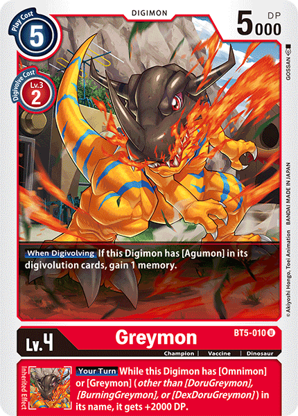 Greymon - BT5-010 - Uncommon available at 401 Games Canada