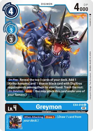 Greymon - EX4-016 - Uncommon available at 401 Games Canada