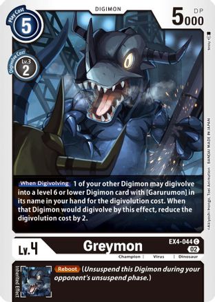 Greymon - EX4-044 - Common available at 401 Games Canada