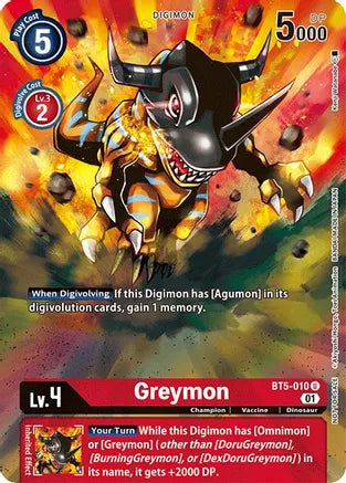 Greymon (Premier TO Event June 2021 Alternate Art) - BT5-010 - Promo available at 401 Games Canada