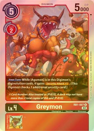 Greymon - RB1-007 - Rare (Foil) available at 401 Games Canada
