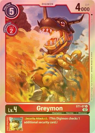 Greymon (Resurgence Booster Reprint) - ST1-07 - Uncommon (Foil) available at 401 Games Canada