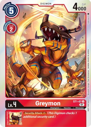 Greymon (ST-11 Special Entry Pack) - ST1-07 - Uncommon available at 401 Games Canada