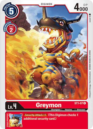 Greymon - ST1-07 - Uncommon available at 401 Games Canada