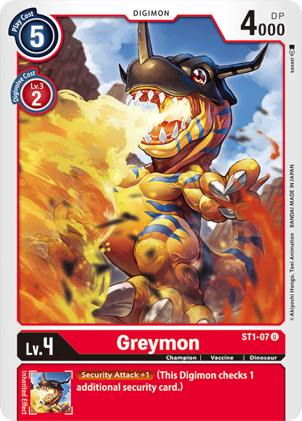 Greymon - ST1-07 - Uncommon available at 401 Games Canada