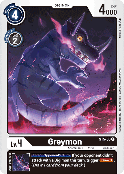 401 Games Canada - Greymon - ST5-06 - Common 401 Games Canada - Greymon - ST5-06 - Common