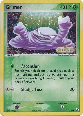 Grimer - 54/92 - Common - Reverse Holo available at 401 Games Canada