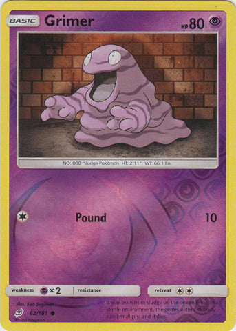 Grimer - 62/181 - Common - Reverse Holo available at 401 Games Canada