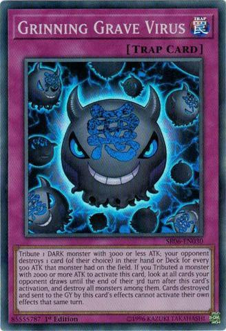 Grinning Grave Virus - SR06-EN030 - Super Rare - 1st Edition available at 401 Games Canada