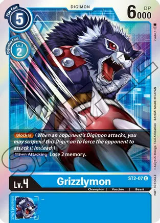 Grizzlymon - ST2-07 - (Event Pack 1 Alternate Art) available at 401 Games Canada