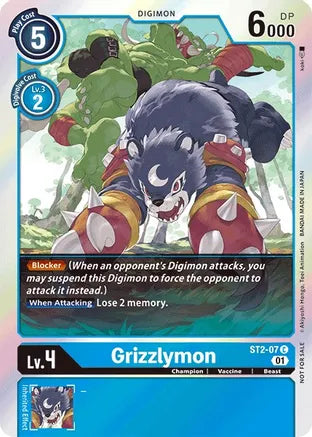 Grizzlymon - ST2-07 - (Tournament Pack Vol. 2 Alternate Art) available at 401 Games Canada