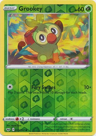 Grookey - 010/202 - Common - Reverse Holo available at 401 Games Canada