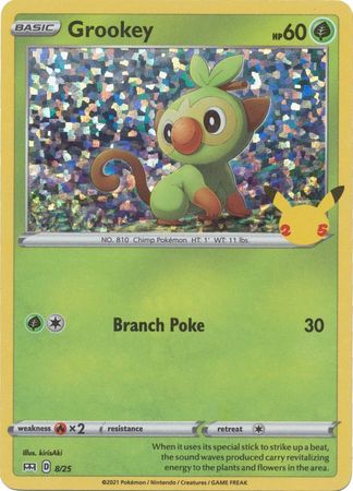 Grookey - 8/25 - 25th Anniversary Holo - Promo available at 401 Games Canada