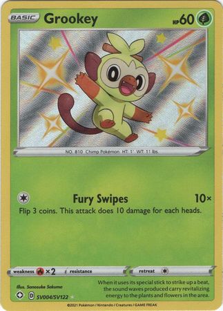 Grookey - SV004/SV122 - Shiny Rare available at 401 Games Canada