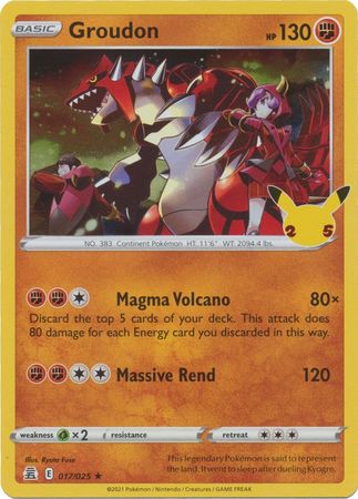 Groudon - 017/025 - Holo Rare available at 401 Games Canada