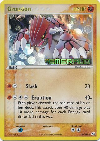 Groudon - 14/106 - Rare - Reverse Holo available at 401 Games Canada