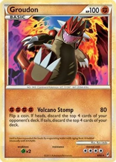 Groudon - 6/95 - Rare - Theme Deck Exclusive available at 401 Games Canada