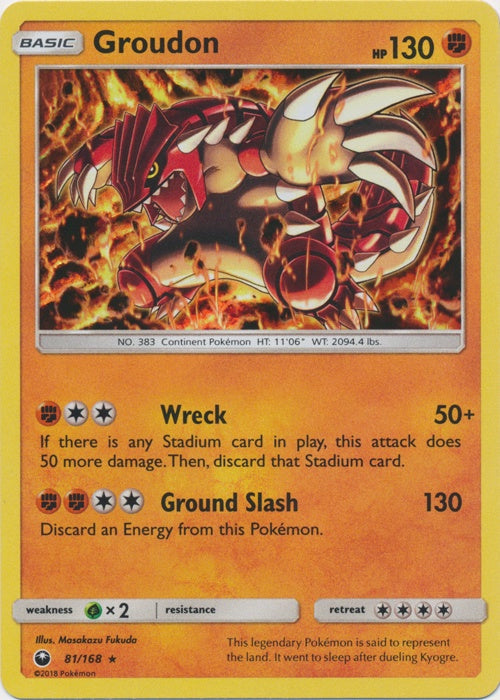Groudon - 81/168 - Holo Rare available at 401 Games Canada