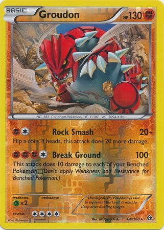 Groudon - 84/160 - Rare - Reverse Holo available at 401 Games Canada