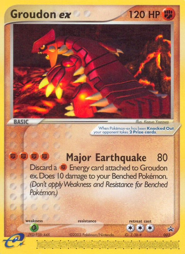 Groudon ex - 002 - Ultra Rare (Non-Foil) available at 401 Games Canada