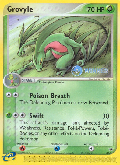 Grovyle - 004 - (Winner) Promo available at 401 Games Canada