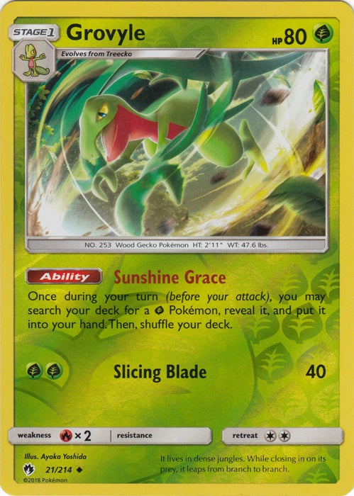 Grovyle - 21/214 - Reverse Foil available at 401 Games Canada
