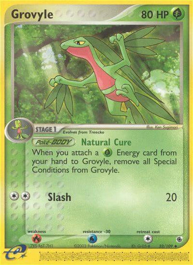 Grovyle - 32/109 - Uncommon available at 401 Games Canada