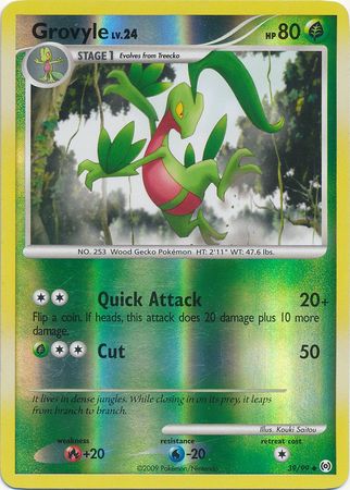 Grovyle - 39/99 - Uncommon - Reverse Holo available at 401 Games Canada