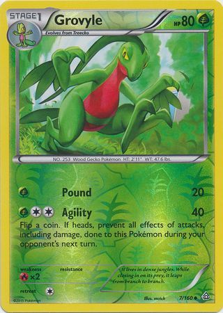 Grovyle - 7/160 - Uncommon - Reverse Holo available at 401 Games Canada