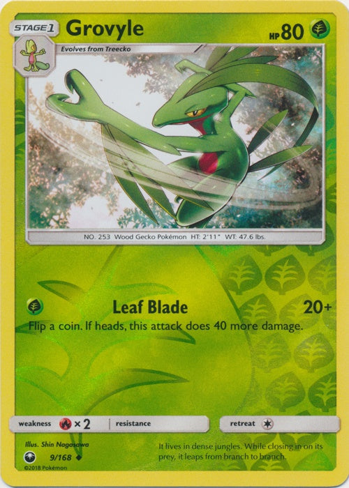 Grovyle - 9/168 - Uncommon - Reverse Holo available at 401 Games Canada