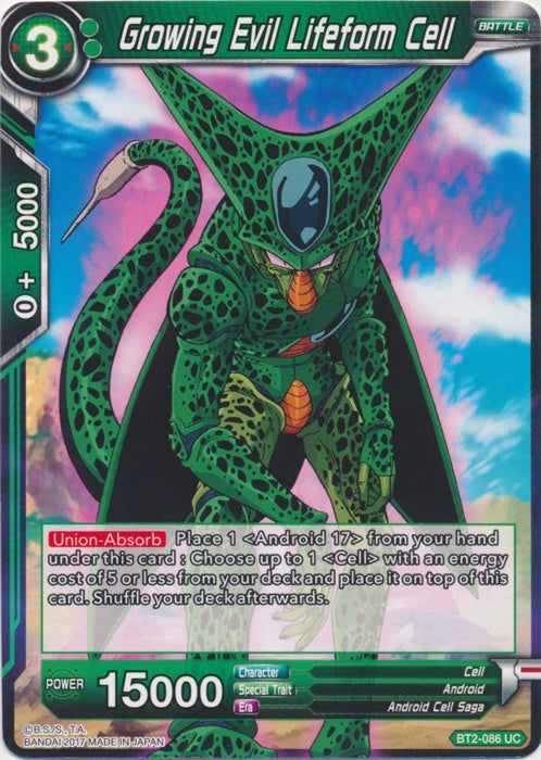 Growing Evil Lifeform Cell - BT2-086 - Uncommon available at 401 Games Canada