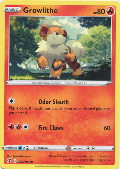 Growlithe - 027/192 - Common available at 401 Games Canada