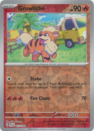 Growlithe - 031/198 - Common - Reverse Holo available at 401 Games Canada