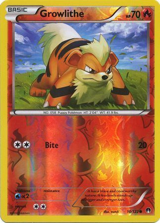 Growlithe - 10/122 - Common - Reverse Holo available at 401 Games Canada