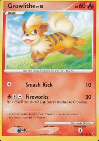 Growlithe - 108/147 - Common available at 401 Games Canada