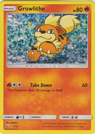 Growlithe - 1/12 - McDonald's Holo - Promo available at 401 Games Canada