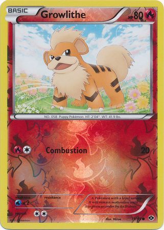 Growlithe - 11/99 - Common - Reverse Holo available at 401 Games Canada