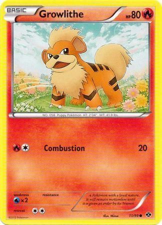 Growlithe - 11/99 - Common available at 401 Games Canada