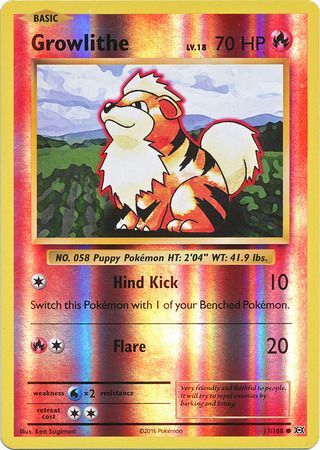 Growlithe - 17/108 - Common - Reverse Holo available at 401 Games Canada