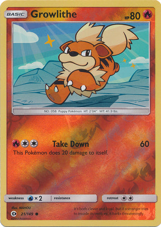 Growlithe - 21/149 - Common - Reverse Holo available at 401 Games Canada