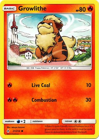 Growlithe - 21/214 - Common available at 401 Games Canada